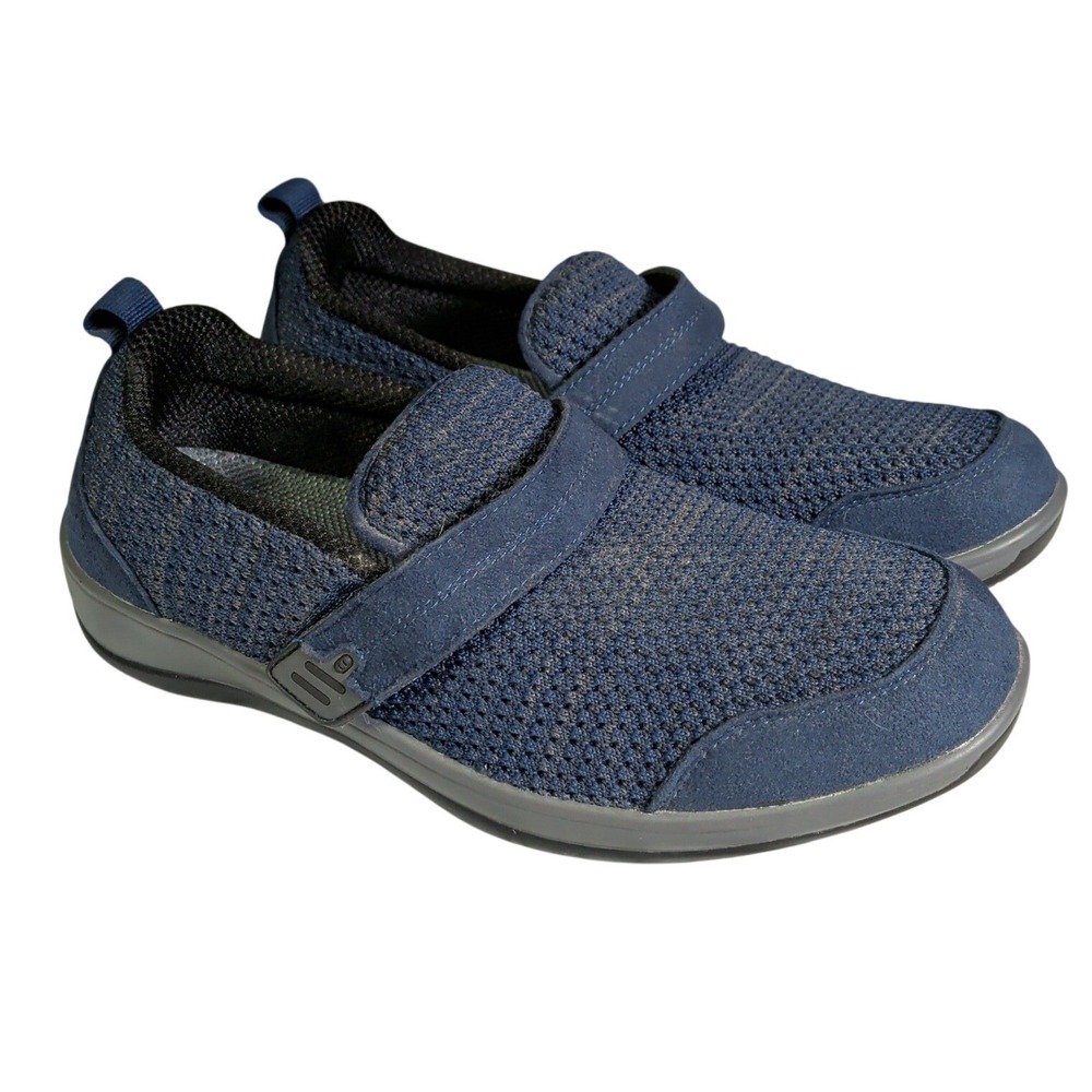 OrthoFeet Quincy Shoes Womens Size 8D Blue Mary Jane Orthopedic Slip-On 823